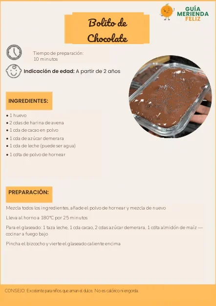 Bolito de chocolate